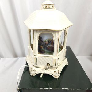Thomas Kinkade Painter Of Light Spinning Light Up Musical Gazebo